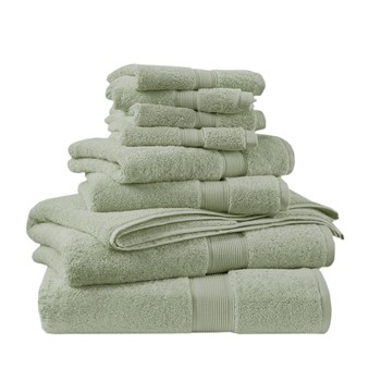 800GSM 100% Cotton 8 Piece Towel Set