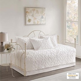 Sabrina 5 Piece Tufted Cotton Chenille Daybed Set