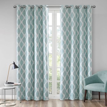 Blakesly Printed Ikat Blackout Curtain Panel