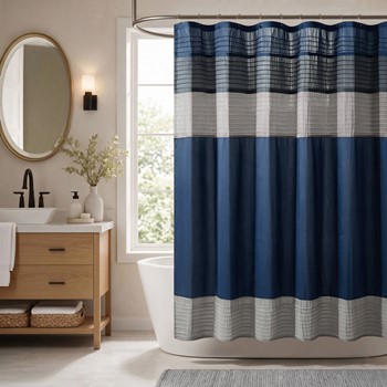 Amherst Faux Silk Shower Curtain