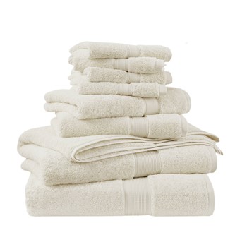 800GSM 100% Cotton 8 Piece Towel Set