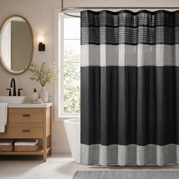 Wholesale Madison Park Amherst Faux Silk Shower Curtain