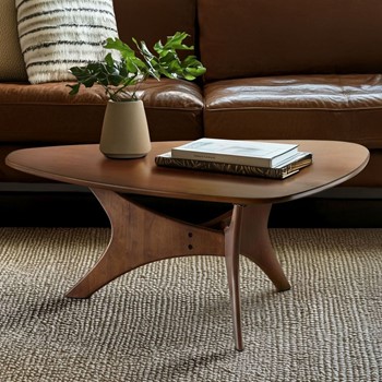 Blaze Triangle Wood Coffee table