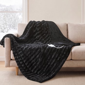 Heated Duke Faux Fur Heated Throw