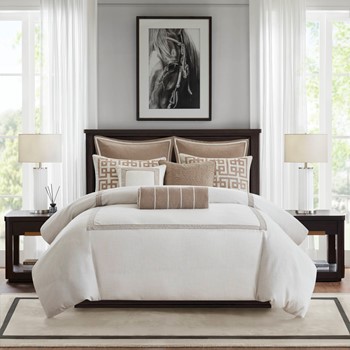 Wholesale Madison Park Signature Jarvis Embroidery Oversized Duvet Style Comforter Set