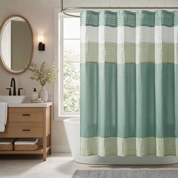 Amherst Faux Silk Shower Curtain