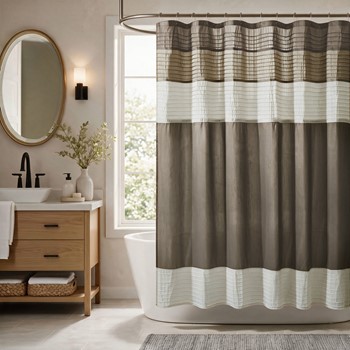 Amherst Faux Silk Shower Curtain