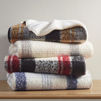 Bloomington Faux Mohair to Sherpa Throw