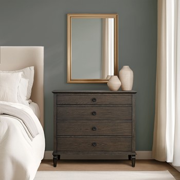 Victoria 4-drawer wood dresser (40")
