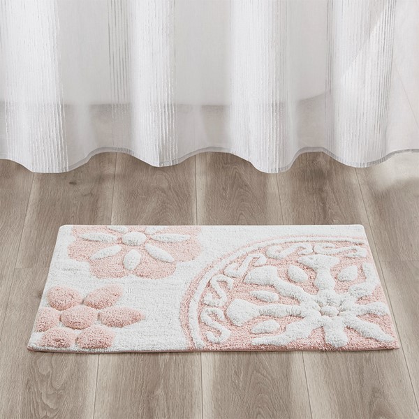 MADISON PARK SIGNATURE Splendor Reversible 100% Cotton Tufted Bathroom  Rug-3000 GSM Hotel Quality Luxurious Plush High Pile Bath Mat Absorbent,  Quick