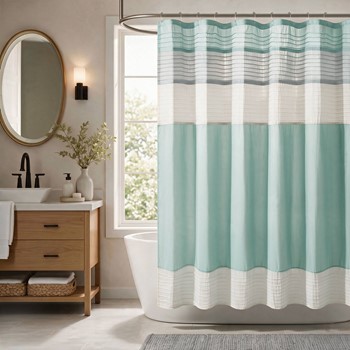 Amherst Faux Silk Shower Curtain