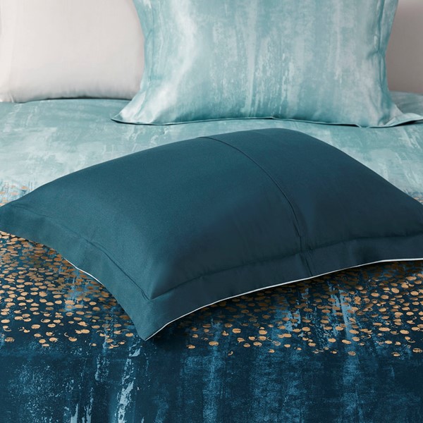 Blake 7 Piece Comforter Set - Blue (Queen)