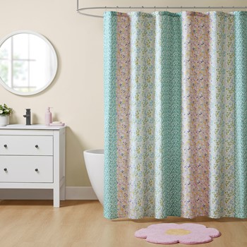 Molly Floral Shower Curtain 72x72, Pink
