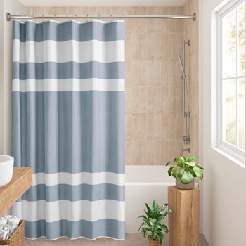 Wholesale Madison Park Spa Waffle Shower Curtain with 3M Treatment