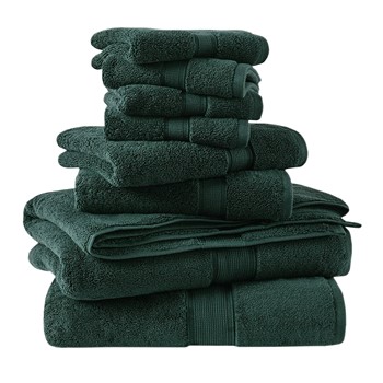800GSM 100% Cotton 8 Piece Towel Set