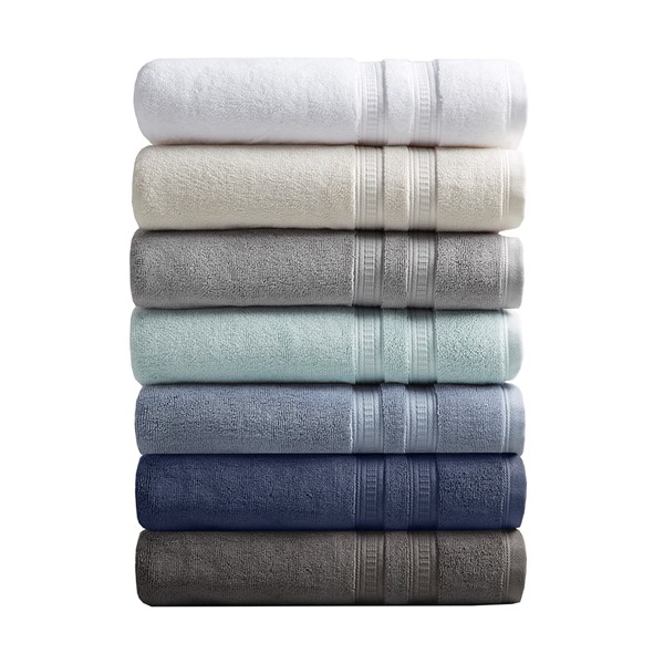 Martha Stewart Quick Dry Reversible Bath Towel Ivory