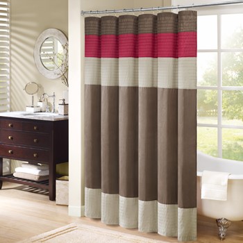 Amherst Faux Silk Shower Curtain