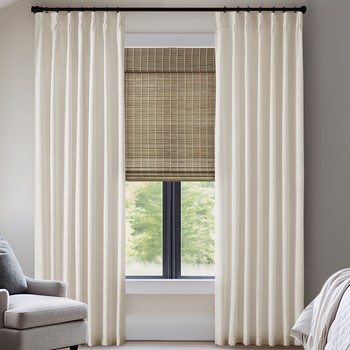 Wholesale Madison Park Emery 300gsm poly linen with 7 pinch pleat per pc