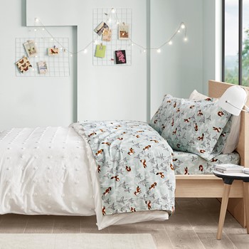 Wholesale Intelligent Design Cozy Soft Cotton Flannel Printed Sheet Set