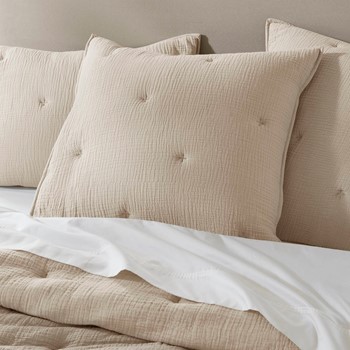 Breeze cotton gauze embroidered Euro Sham