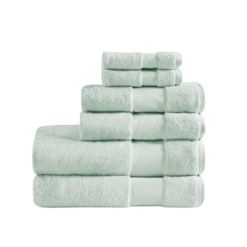 Turkish Cotton 6 Piece Bath Towel Set