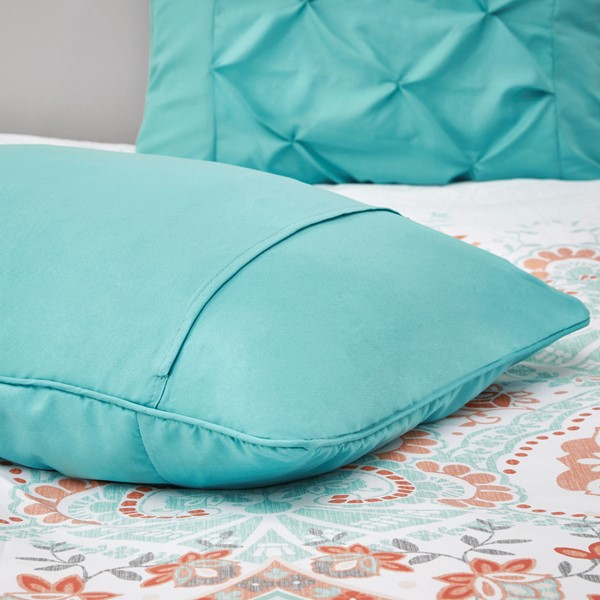 Nadia 20 D Comforter Set Teal Twin/Twin XL