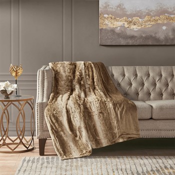 Zuri Oversized Faux Fur Throw