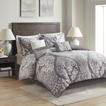 Vienna 7 Piece Cotton Printed Comforter Set