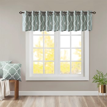Wholesale Madison Park Saratoga Fretwork Print Grommet Top Window Valance