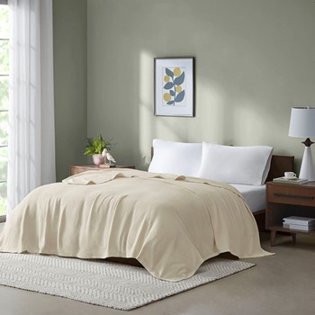 Wholesale Madison Park Freshspun Basketweave Cotton Blanket