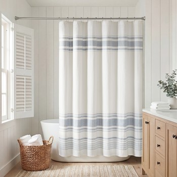 Wholesale Harbor House Blue Morgan Shower Curtain