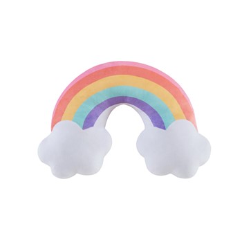 Rainbow Pillow 14 X 22, White