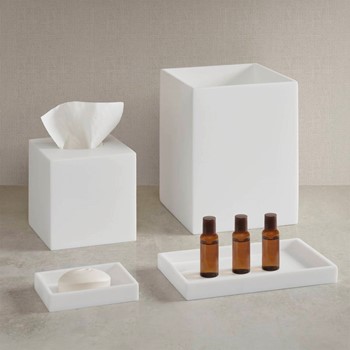 Clear Resin Bath Accessories set