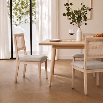 Wholesale INK+IVY Kelly Rattan & Wood Dining Chair Set of 2