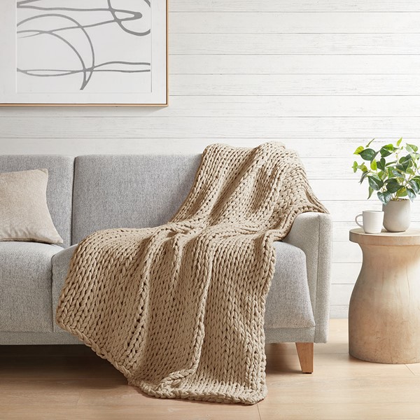 Chunky Knit Blanket Throw 100% Hand Knitted Chenille Throw Blanket Soft Thick  Yarn Rope Crochet Blankets for Couch Bed Sofa - AliExpress