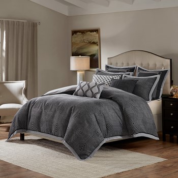 Wholesale Madison Park Signature Shades of Serenity Jacquard Comforter Set