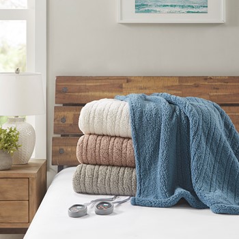 Sherpa Heated Blanket