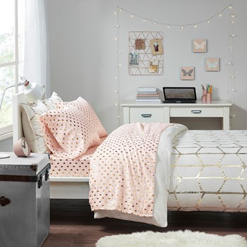 Wholesale Intelligent Design Metallic Dot Printed Sheet Set