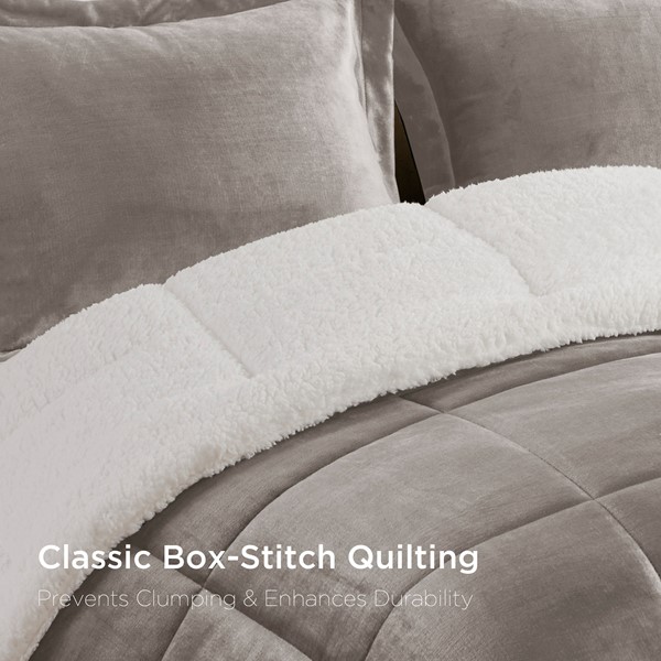 Woolrich Alton Plush to Sherpa Down Alternative Comforter Set