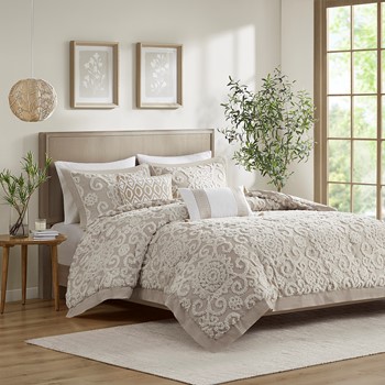 Lorelai Cotton Printed 6 Piece Comforter Set