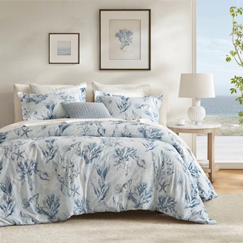 Botanical 100% Cotton Sateen Duvet Cover Set