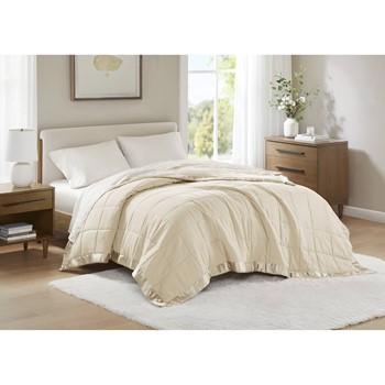 Wholesale Madison Park Windom Lightweight Down Alternative Blanket with Satin Trim