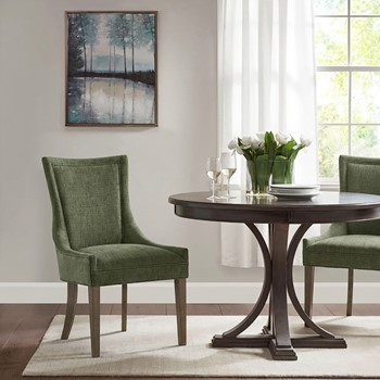 Wholesale Madison Park Signature Ultra Upholstered Dining Side Chairs with wood legs (Set of 2)
