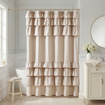 Wholesale Madison Park Grace Ruffled Shower Curtain