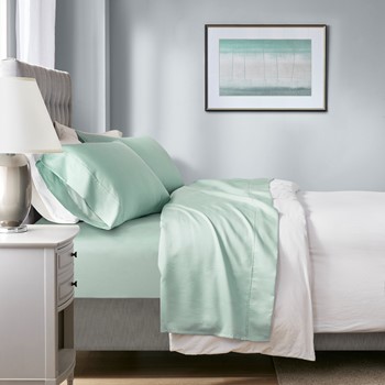 1000 Thread Count HeiQ Smart Temperature Cotton Blend 4 PC Sheet Set