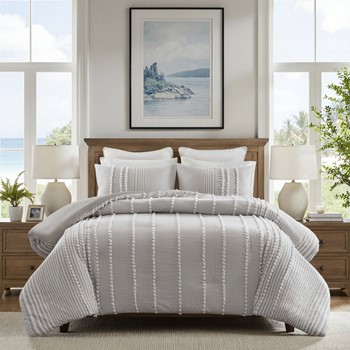 Wholesale Harbor House Blue Anslee 3 Piece Cotton Yarn Dyed Duvet Cover Set