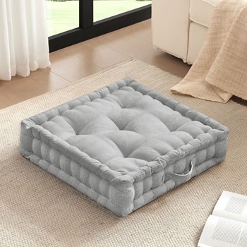Wholesale Intelligent Design Azza Poly Chenille Square Floor Pillow Cushion