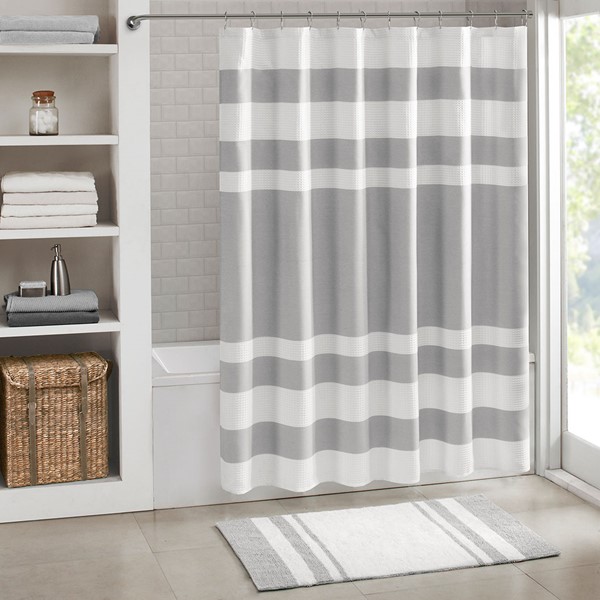 Martha Stewart 3-Piece Shower Curtain Set (Sage)