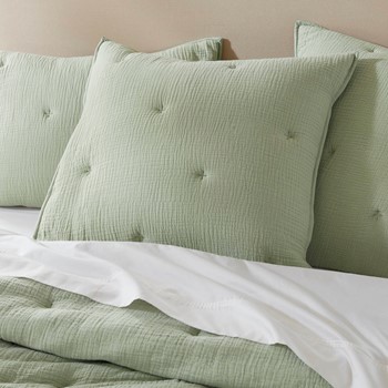Breeze cotton gauze embroidered Euro Sham