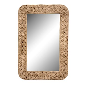 Wholesale Martha Stewart 26X30 Handwoven Braided Jute Wall Mirror  Maevel Driftwood